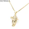 white skull necklace