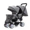 DWOS Twin Baby Old Stroller może usiąść hurtowo i leżeć powóz dla dzieci cztery koła Highland Scape Lekkie wózki z podwójnym siedzeniem lata projektant