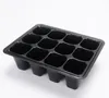 Duurzame Plastic Seeding Nursery Potten Plant Zaden Grow Box Cell Tray Insert Propagation Case Mini Flower Pots Plug Trays 6 / 12HOLS SN2268