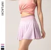 LU LEMONS Tennis Gym L-5 Shorts Kleding Dames Hardlopen Sport Fiess Golf Rokken met zak Sexy yogabroek Ademende plooirok