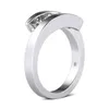 Szjinao 100 925 Sterling Silver 03ct 3 Stones婚約リング