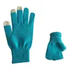 Guantes de cinco dedos, 1 par, Unisex, tejido de Cachemira de invierno, silicona, antideslizante, grueso, cálido, polar, mágico, a prueba de viento, suave, elástico #1