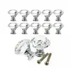 Cabinet Knob Pull Handle 30mm Diamond Shape Crystal Glass Drawer Kitchen Door Wardrobe Hardware Pull Handles HHE3987