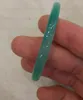 Armreif 1 Stück natürliches 54-55 mm chinesisches grünes handgeschnitztes Jade-Jadeit-Armband Trum22205J