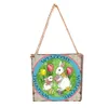 Trä hängande smycken påsk dekorationer för hem söt kanin diy hantverk taggar lyckliga påsk pendlar vägg dekor