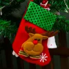 Nieuwste Kerst Ornamenten 2021 Groothandel Geborduurde Leuke Sokken Santa Claus Patroon Christma voor Party Ornament