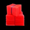 収納袋赤色の二重フィルムの泡袋のプラスチックPE 2つの2層梱包包囲帯電防止耐衝撃パッド入りパウチ電子