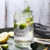 Sublimatie Nieuw 12 / 15oz Creative Pailletten Glas kan fles met deksel en stro zomer drinkware mason jar sap