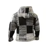 Vestes d'extérieur à capuche hommes pull manteau printemps automne hommes à capuche rayure épaisse laine fermeture éclair mâle Cardigan pulls X5P5