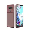 LG V60 STINQ V40 K20 K40S K61ケースカバーLG Q70 Stylo5 G8 V50 STINQ W10 W30用カーボンファイバー電話ケース