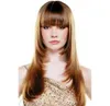 Pretty Long Layered Straight Wigs Synthetic Hair Capless 20 In