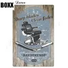 Barber Tin Sign Plack Metal Vintage Metal Sign Retro Barber Shop Signs Wall Decor Järnmålning Metall Väggkonst Barber Dekor Modern målning Storlek 30x20 cm