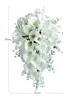 Collezione di fiori nuziali Giglio di calla finto Mughetti Bouquet da sposa a cascata Stile cascata Flores Para Casamento