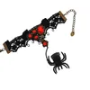 Bracelets de charme Bijoux gothiques faits à la main Vintage Bracelet d'araignée pour femmes Accessoires Bracelets en dentelle noire Lady Party Bijoux1