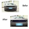 Anello decorativo per griglie anteriori in rete anteriore per auto viola per Dodge Challenger 2015 UP Car Styling accessori per interni auto