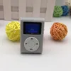 MP3プレーヤーミニUSBメタルクリップポータブルオーディオLCDスクリーンFMラジオサポートマイクロSD TFカードレトール付きイヤホンデータケーブルA546748941