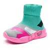 Весенние детские кроссовки для девочек детей повседневные туфли девушки скольжения дышащие носки спорт 220117