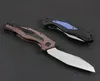 High Quality 0427 Flipper Knife 9Cr18Mov Satin Blade G10 Handle Ball Bearing Folding Knives With Retail Paper Box