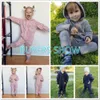 Svelte por 2-8 años niños Polar Fleece Hoodie Onesie Pijamas Girls Dibujos animados Invierno Pijamas Boys Camo Sumpsuits Motores Outerwear 201104