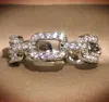 Bagues de styliste de marque à la mode pour femmes, bague en cristal brillant, bijoux de fête de mariage avec pierre de diamant scintillante CZ