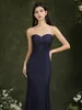 2022 Sexy Designer Mint Verde Vestidos de Dama de Honra Borgonha Dark Navy Sheer Neck Sereia Maid of Honor Vestidos Evening Prom Dress CPS1251m