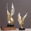 Abstrato anjo asa escultura resina águia asa forma estátua decoração para casa acessórios ornamentos escritório clube t200709276t