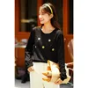 INMAN Autumn Winter Arrival Knitwear Women's Long Sleeve Round Neck Embroidered Jacquard Turtleneck Sweet Thin Sweater 201223