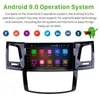 Android 자동차 비디오 스테레오 라디오 9 인치 HD 터치 스크린 GPS 탐색 2008-2014 Toyota Fortuner Hilux와 Bluetooth USB Wi-Fi