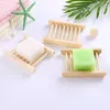 Natural Wooden Soap Dishes Tray Holder Bath Storage Box Plate Container Household Shower Bathroom Accessories Custom LOGO