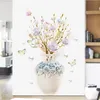 3D DIY Wazon naklejki na ścianę kwiatową Kreatywne naklejki Dekor Home Dekar samoprzylepny tapeta salon Kontakt z sypialnią T200601