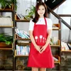 70cm Adult Kitchen Aprons 3 Color Cooking Cleaning Daidle Lace Up Pocket Letter Printing Pinafore Women Man Waterproof New Arrival 4 4lx G2