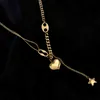 2022 Pendant Necklaces For Women Valentine Gift Gold Chain Heart Pendant Necklace Y0121275S