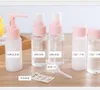 5 pc 40ml Conjunto Viajante Malas de Maquiagem Perfume Sub Bottle Small Garrafa Set Bath Shampoo Acessório Set Hotel Suprimentos Viajar