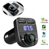 X8 Nadajnik FM AUX Modulator Bluetooth Zestaw głośnomówiący Zestaw Samochodowy Audio MP3 Odtwarzacz z 3.1A Szybka ładowa ładowarka Dual USB z pakietem detalicznym