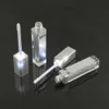 7ml LED空のリップグロスチューブスクエアクリアリップグロス補充可能ボトルコンテナ鏡と軽いDH7223064付きプラスチックメイクアップパッケージ