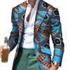 Afrikanska män kläder smart causal anpassad smal passform fancy kostym blazer jackor formell coat business dashiki party bröllop wyn530 201027