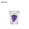 1.5oz Sublimation Shot Glass Wine Glasses Golden Edge Cup Heat Transfer US warehouse