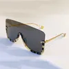 Ny modedesigner solglasögon 0540s ram i en stycke stor storlek halvramsglasögon super stora avantgarde populär toppkvalitet 05298y