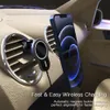 15W Fast Wireless Magnetic Car Charger Air Vent Mobile Phone Holder Safe Bracket QI Auto Powerful Charge