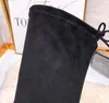 Over knee boots womens new winter 2020 versatile high heel thick heel boots fashion sexy thin elastic leather boots with box and dustbag