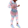 Survêtements pour femmes Casual Two Piece Set Hoodie Gradient Color Zipper Jacket Tops And Leggings Pants 2 Femmes Mode Sexy Sport Survêtements1