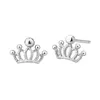 Femmes fille couronne boucle d'oreille mignon couronne boucle d'oreille cadeau pour amour ami mode bijoux accessoires en gros