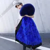 2020 Женский Съемный Реальный Мебель Parkas Женщины Rex Fur Liner Воротник Воротник