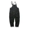 Mode Streetwear Männer Mode Design Hosenträger Overall Lose Gerade Tasche Lätzchen Herren Overalls Casual Hosen Overall 201110