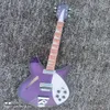 6-string 360 electric guitar, purple ABS edging, R-shaped pull plate