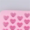 Sevgililer Günü DIY Snack Kalıp Epoksi Reçine Silikon Dikdörtgen 2 Renkler Kalıplar Buz Jelly Çikolatalı Kek Bisküvi Kalıp 2 2xg L2