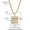 StrongBox Hanger Ketting Mens Hiphop Sieraden 18K Vergulde Bling Cubic Zirconia Hip Hop Ketting Kettingen