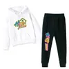 The Hype House Abbigliamento per bambini Completo caldo per ragazze Felpe invernali con cappuccio Pantaloni 2 pezzi Sets Adolescenti Ragazzi Abito normale Moda per bambini Personalizzato X097602473514