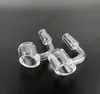 DHL 4mm Thick Quartz Banger Domeless Quartz Nail Club Smoking Bangers 10mm 14mm 18mm male female 45 90 Degrees OD 22mm for Glass bongs