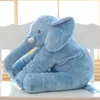 Grote pluche olifant pop kussen baby begeleiding zachte kalme pop kinderen kussen gevuld kussen dier pop / kinderen cadeau LJ201014